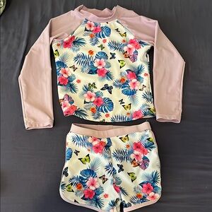 Floral Kids Swim Set